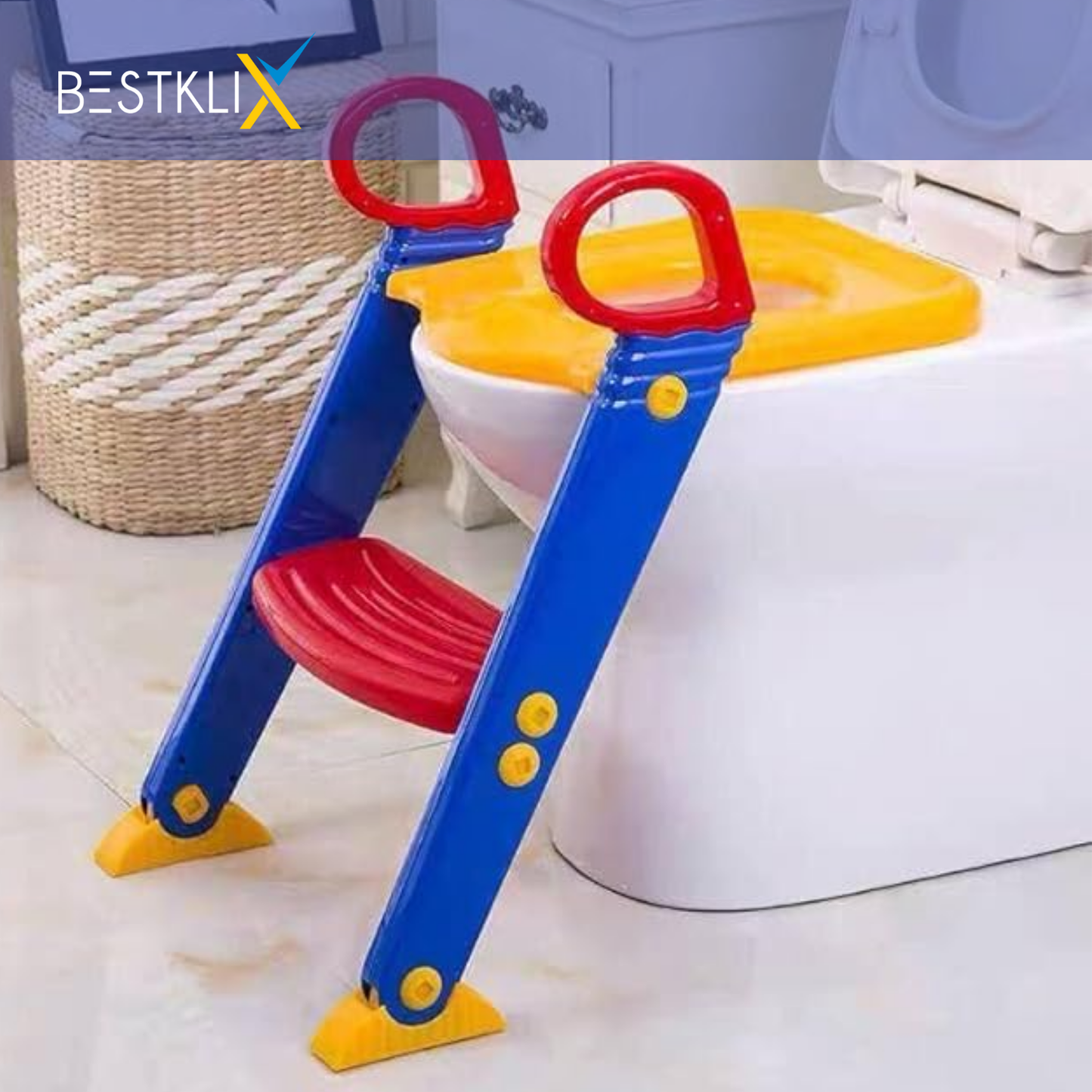 EasyGo Potty Trainer Seat with Ladder – Adjustable & Foldable for Toddlers - FREE DELIVERY