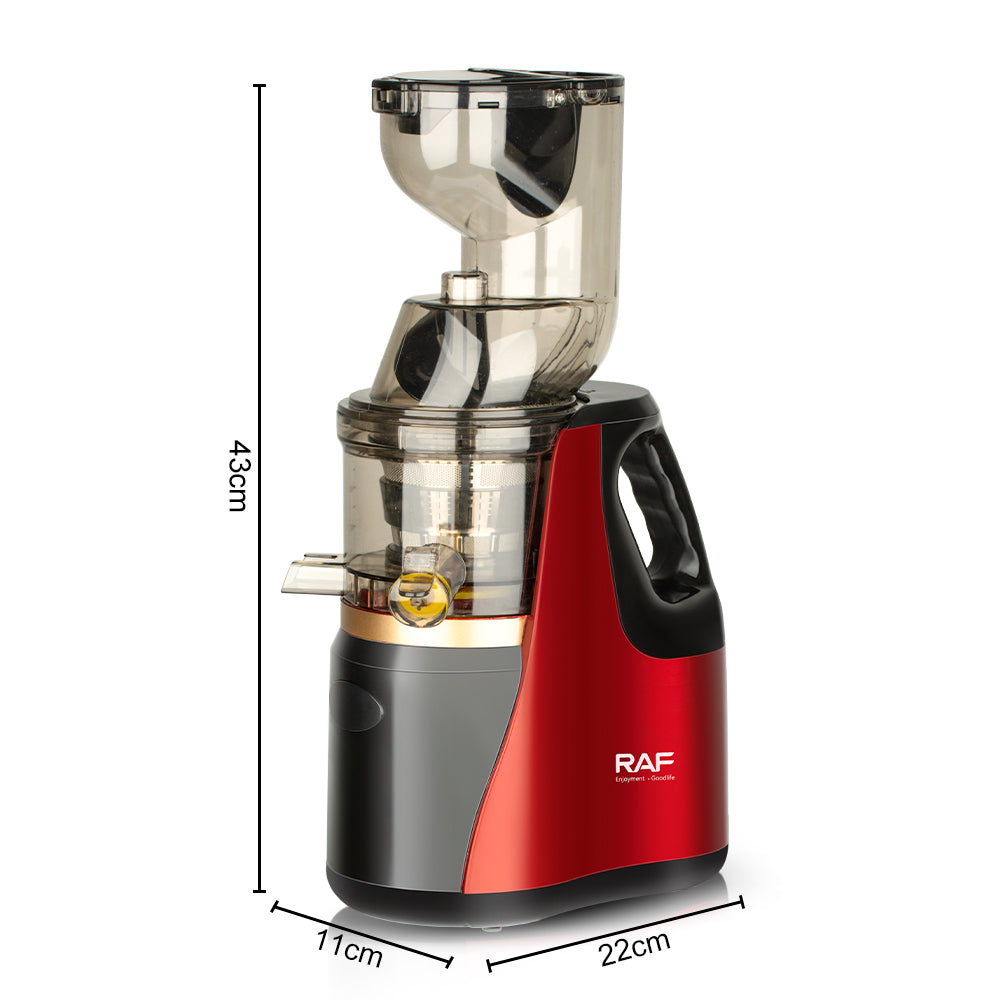 RAF Seven-Segment Extrusion Screw Shaft Slow Juicer – Large Caliber, Low Noise, High Yield