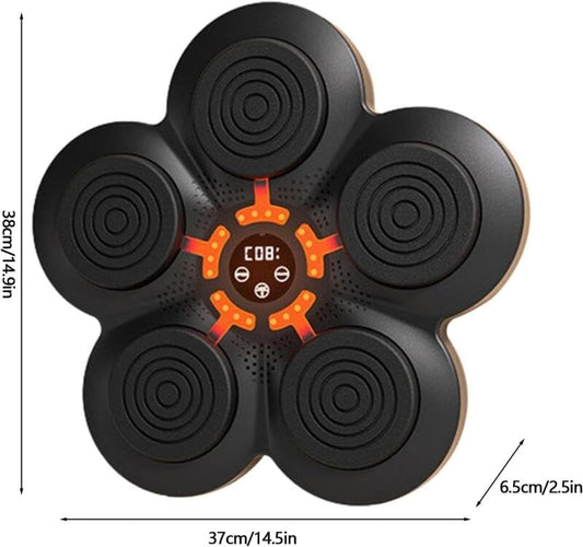 Smart Music Boxing Machine – Wall Mounted with LED Lights & Gloves