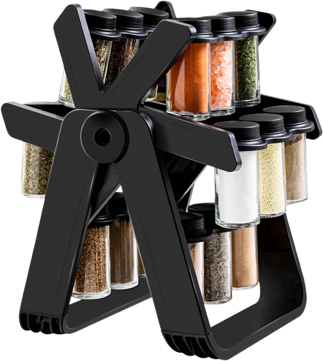 Rotating Spice Rack with 18 Jars 360°