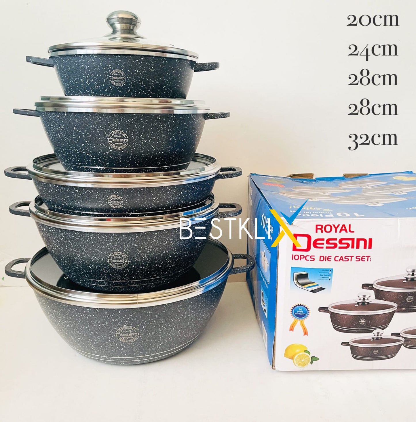 Granite Cookware Set 5 Pots