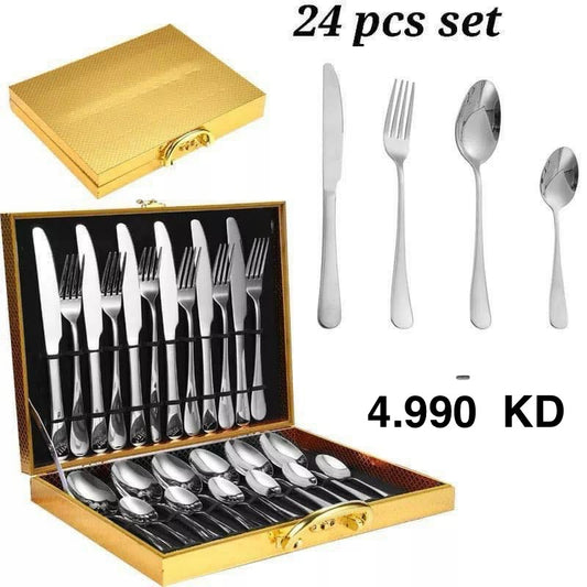 Spoon set Stainless Steel 24 Piece