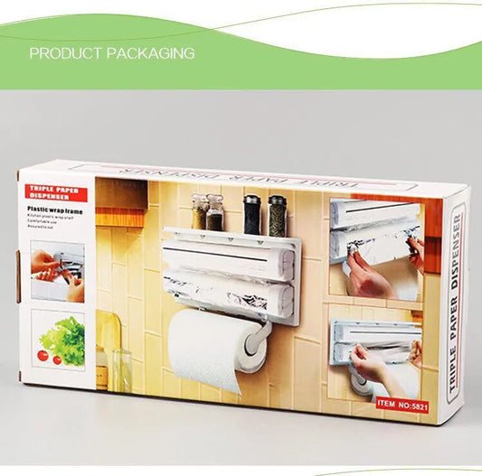 Triple paper dispenser