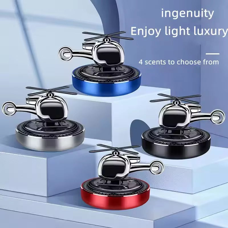 Car Helicopter Air Freshener Solar Powered
