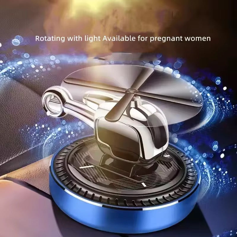 Car Helicopter Air Freshener Solar Powered