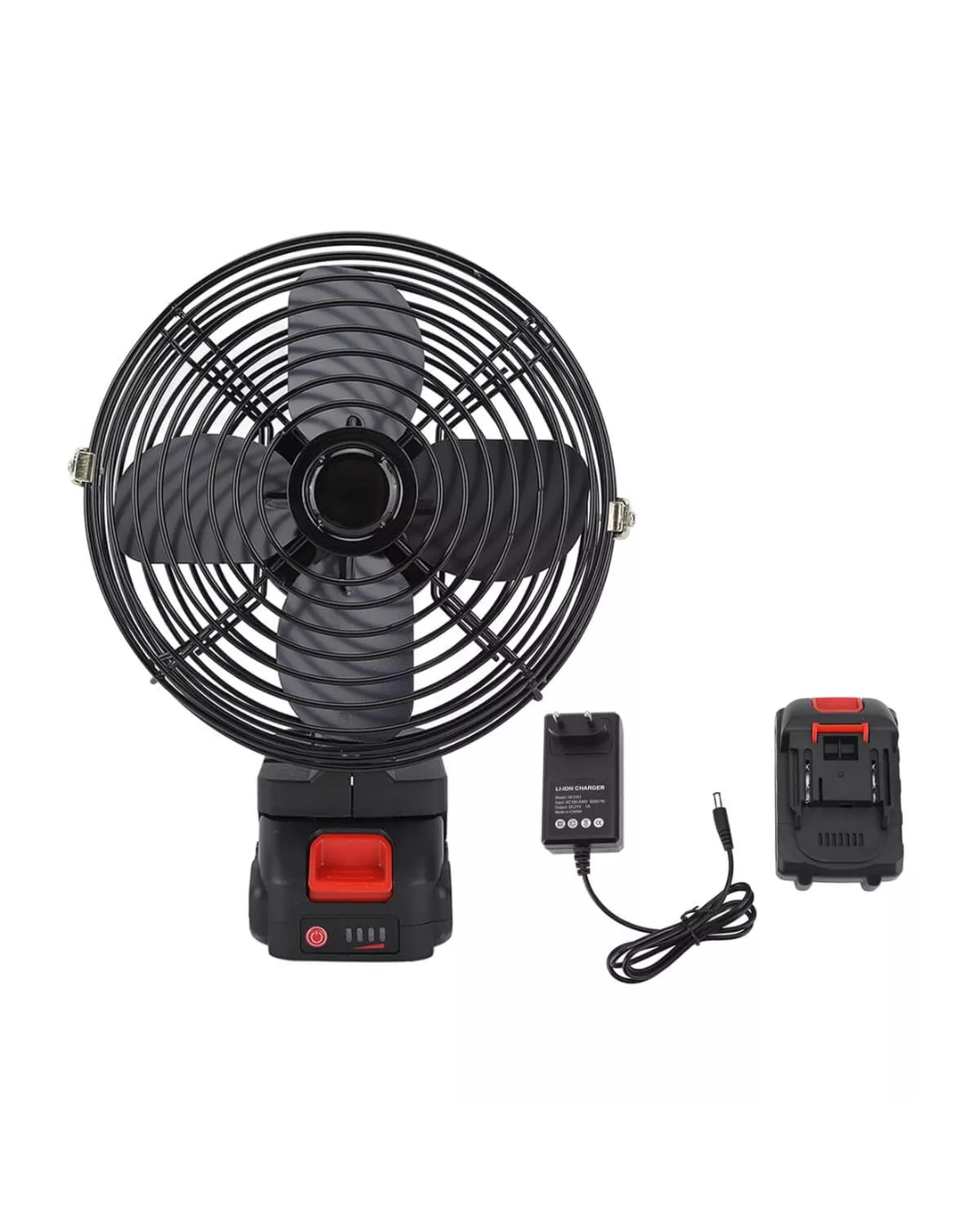 Portable Camping Fan with 21V Rechargeable Battery